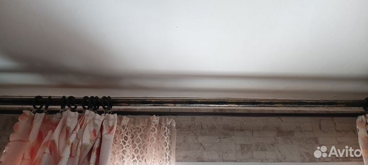 Карнизы для штор двухрядный настенный