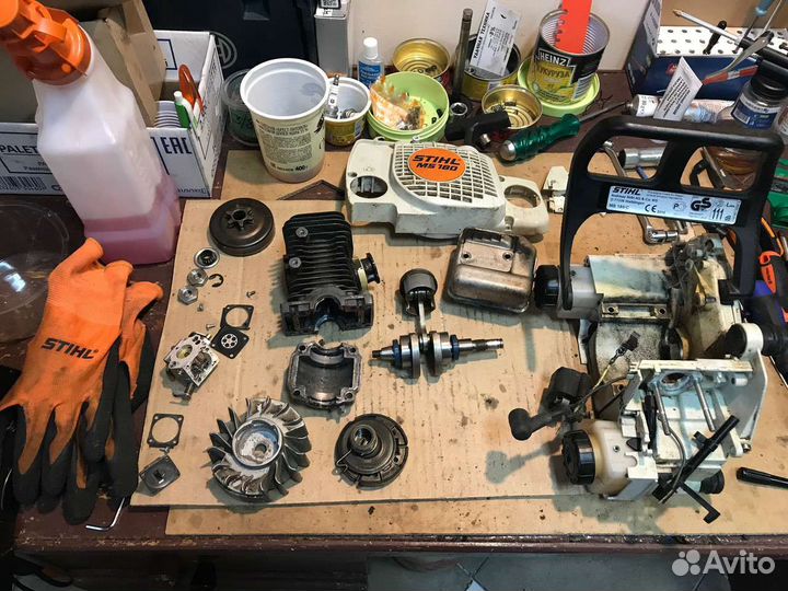 Ремонт бензопил,бензогенираторов,бензобуров,тримме