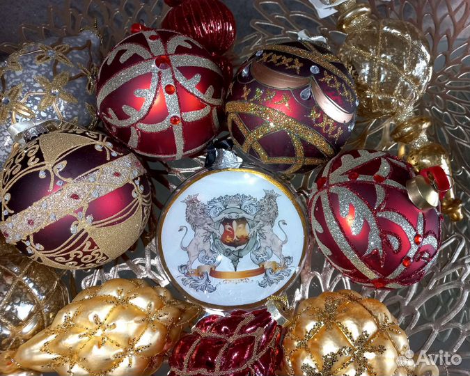 Елочные игрушки стекло