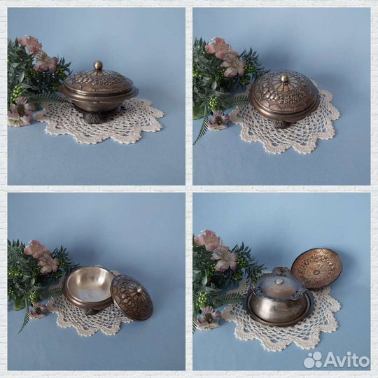 Икорница,шкатулка, ложки и глобус сувенирные