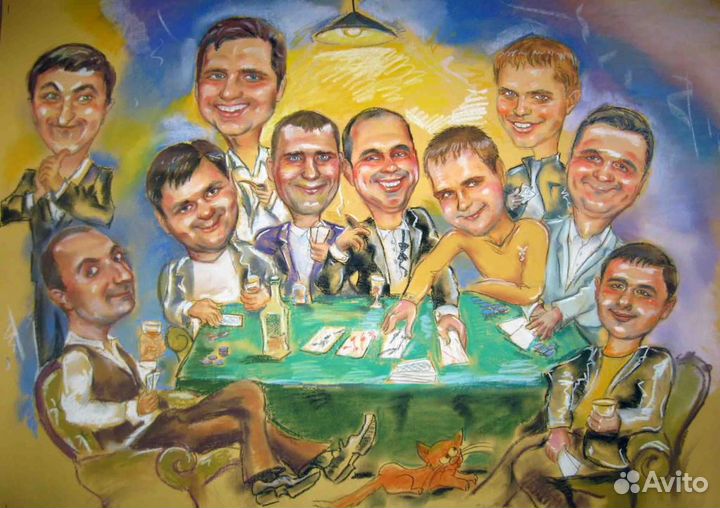 Шарж на заказ по фото