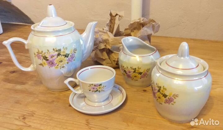 Сервиз кофейный, чашки икеа