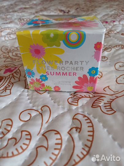 Туалетная вода flowerparty yves rocher summer