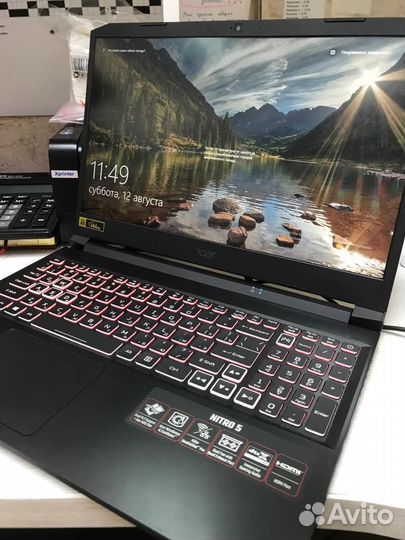 Игровой ноутбук Acer nitro 5 на rtx 3060