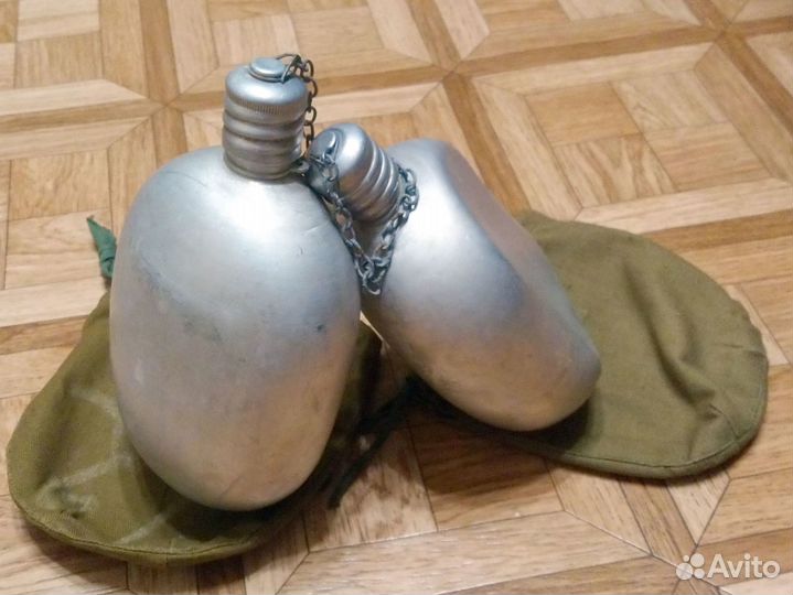 Фляга армейская в чехле