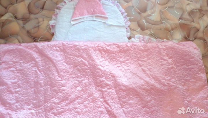 Конверт на выписку для девочки весна осень лето