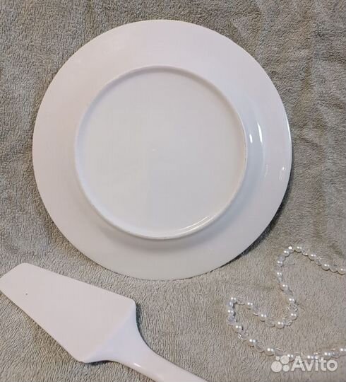 Тарелка для торта с лопаткой Сервировочная