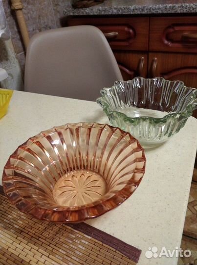 Конфетница стекло СССР, ваза