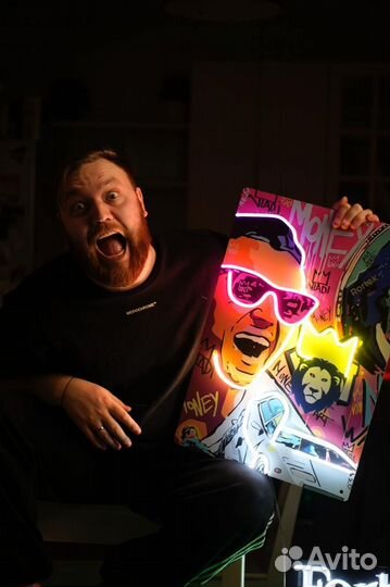 Неоновая вывеска светильник