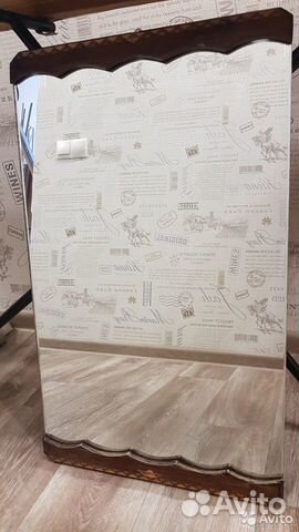 Советское настенное зеркало (с креплением)