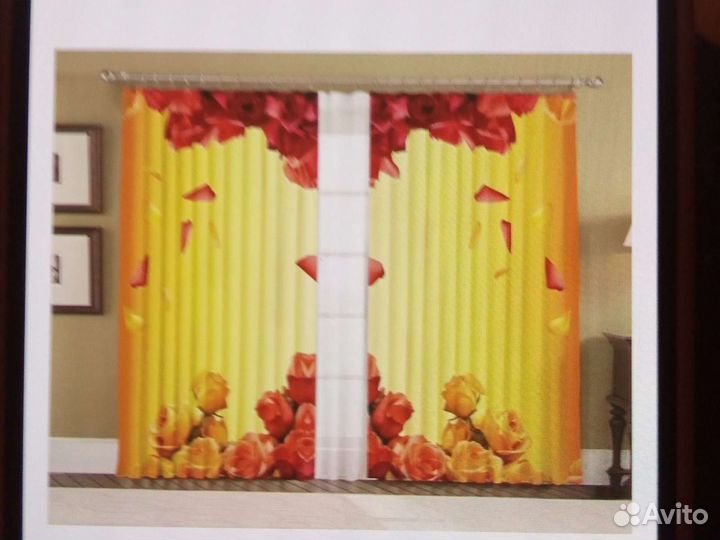 Комплект шторы+ тюль