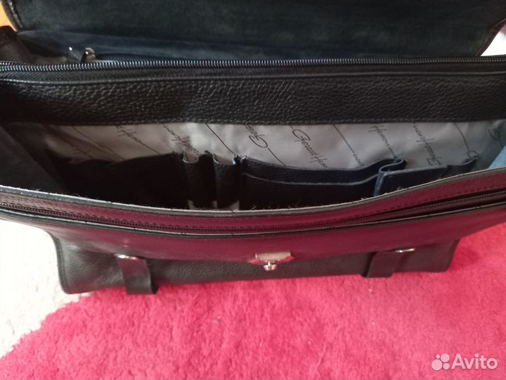 Мужской портфель из натуральной кожи Gerard Henon