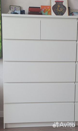 Комод IKEA мальм 6 ящиков