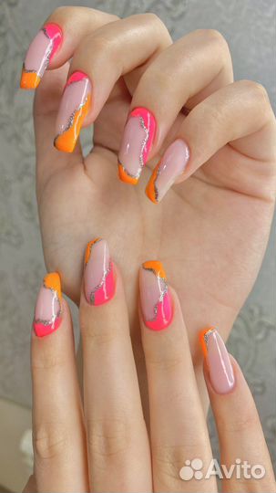 Маникюр наращивание педикюр