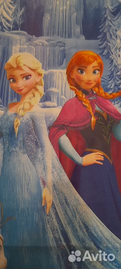 Шторы 2 шт и тюль Эльза и Анна