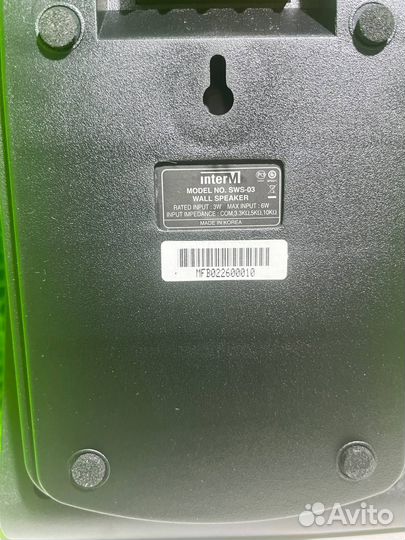 Громкоговоритель настенный 3Вт Inter SWS-03