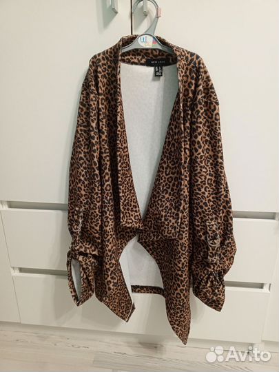 Леопардовый кардиган накидка