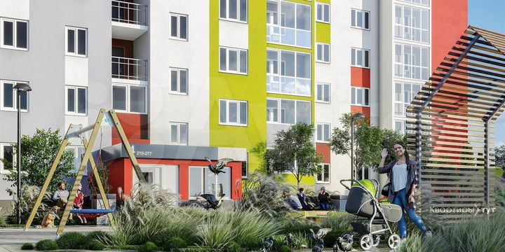 1-к. квартира, 44,1 м², 8/10 эт.