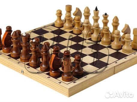 Шахматы Школьные (чёрный цвет клеток) (52922)