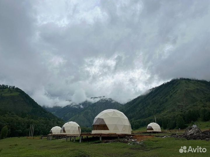 Геокупол шатер для глэмпинга диаметр 6м