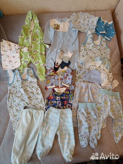 Вещи от 0 до 3 месяцев 56р-74р-80р