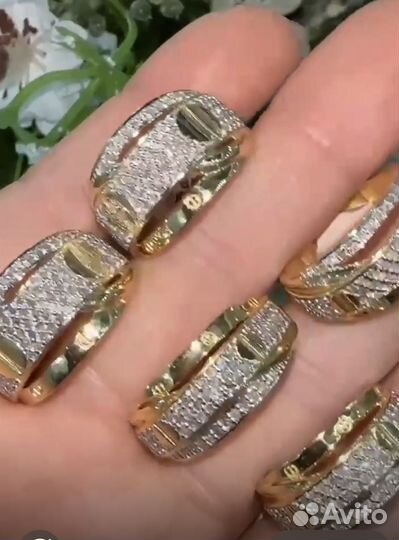 Золотое кольцо картье 585 проба