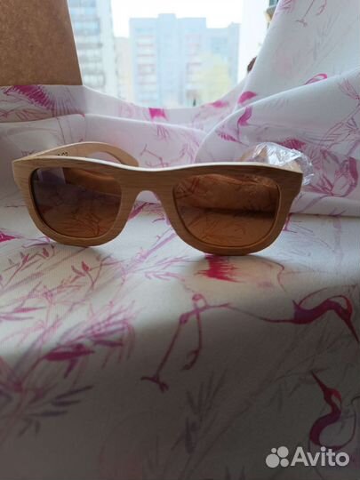 Солнцезащитные очки новые бамбук