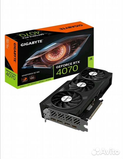 Видеокарта Gigabyte RTX 4070 Windforce OC 12 Gb