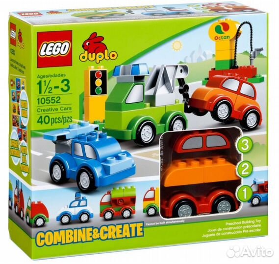 Lego duplo мои первые машинки 10552
