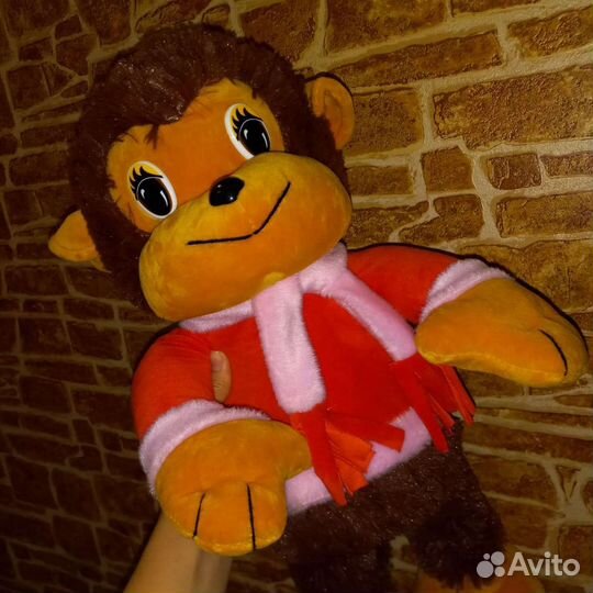 Мягкая игрушка медведь, обезьяна