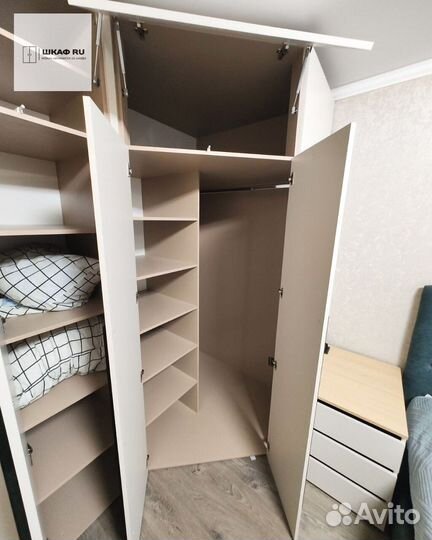 Шкаф распашной с фрезеровкой