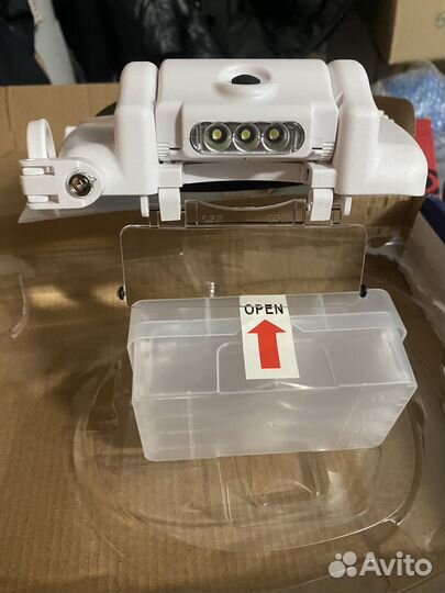 Увеличительная маска с подсветкой и увелич.стеклом