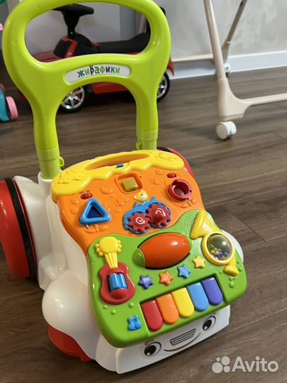 Машинка-каталка жирафики ходунки