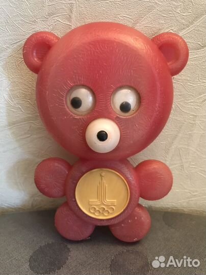 Игрушка времен СССР Мишка Олимпиада 80