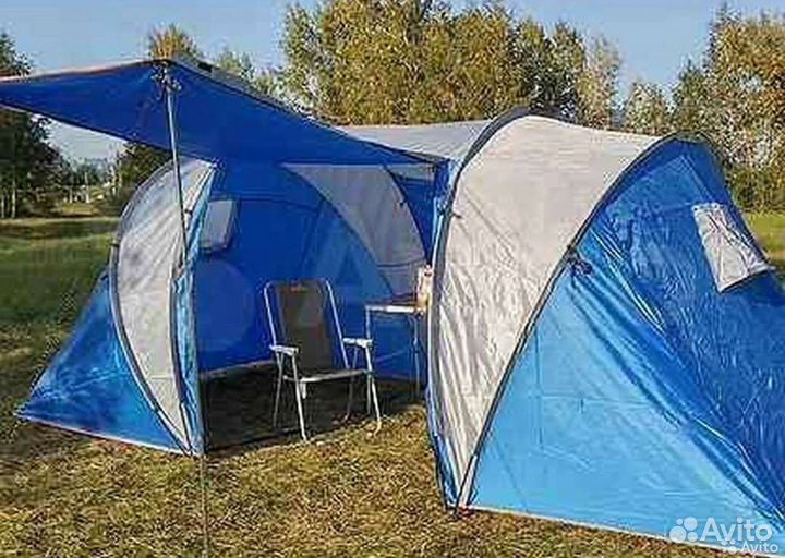 Палатка туристическая 4 местная на две комнаты