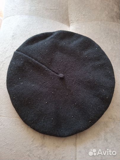 Берет черный женский