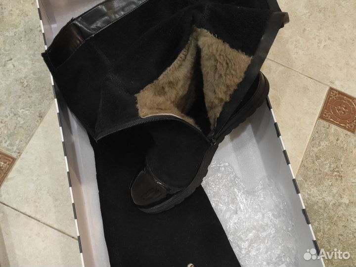 Сапоги женские зимние натуральная кожа 37 р-р
