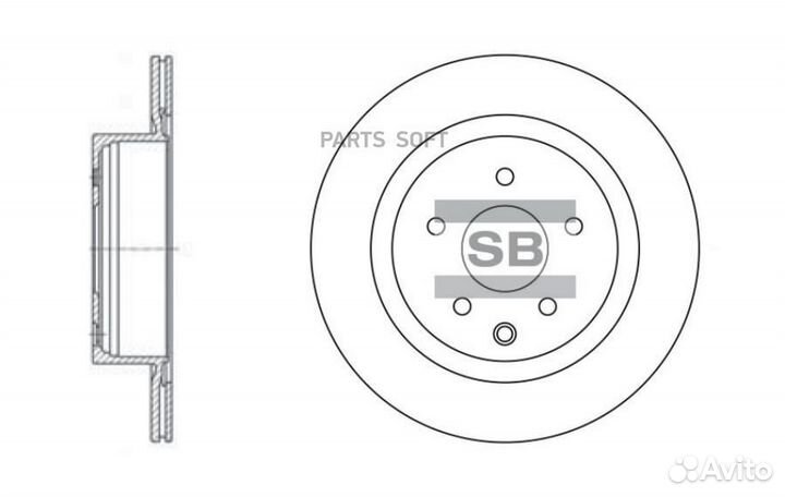 Sangsin brake SD4211 Диск тормозной SD4211 (43206