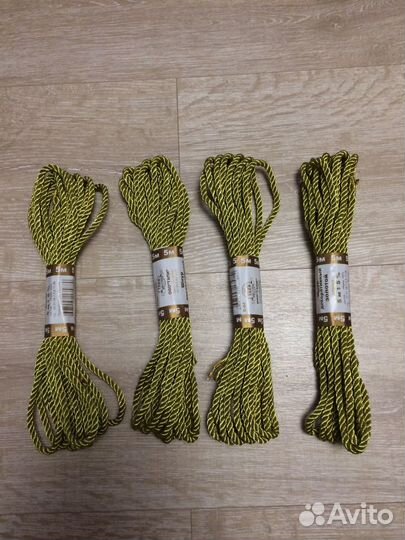 Шнур золотой декоративный