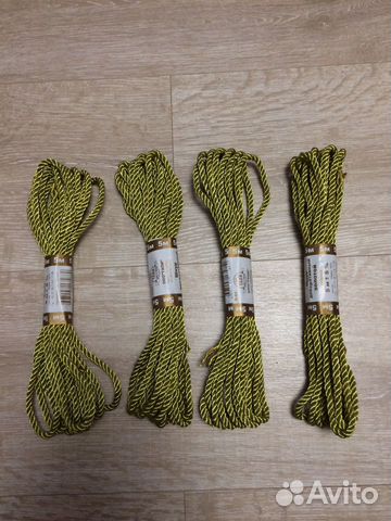 Шнур золотой декоративный