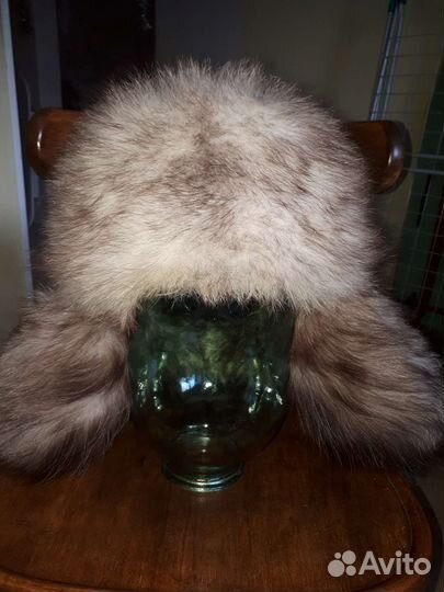 Мужская шапка песцовая