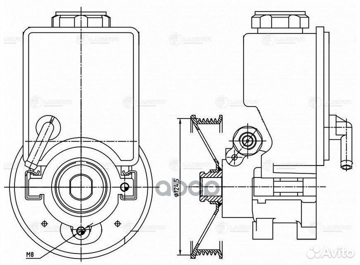 Насос гур ssangyong kyron (05) /actyon (05)