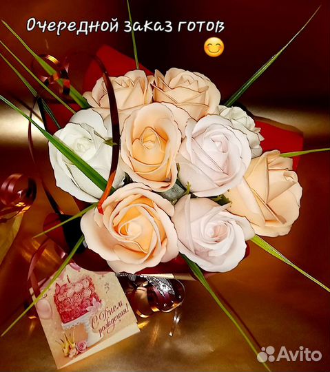 На 8марта цветы из мыла #подарок#юбилей#