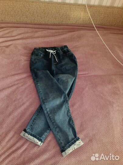 Джинсы резинки
