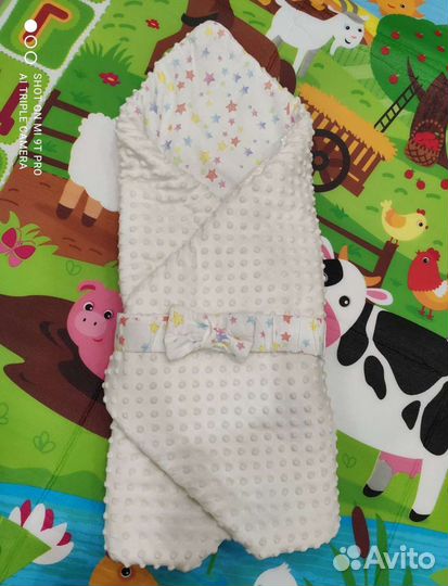 Конверт-одеяло на выписку на осень-весну