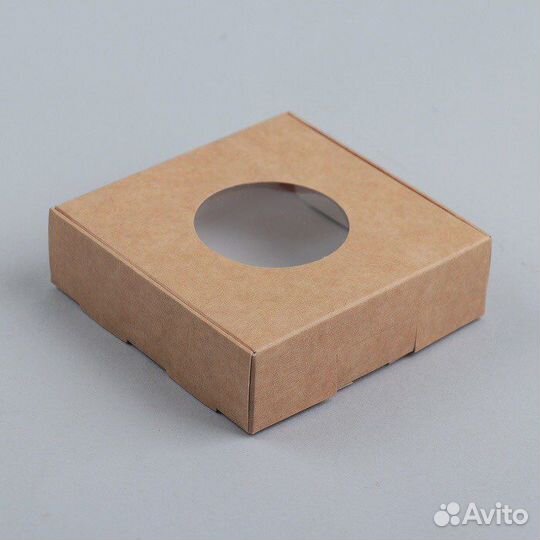 Крафт коробки с окошком