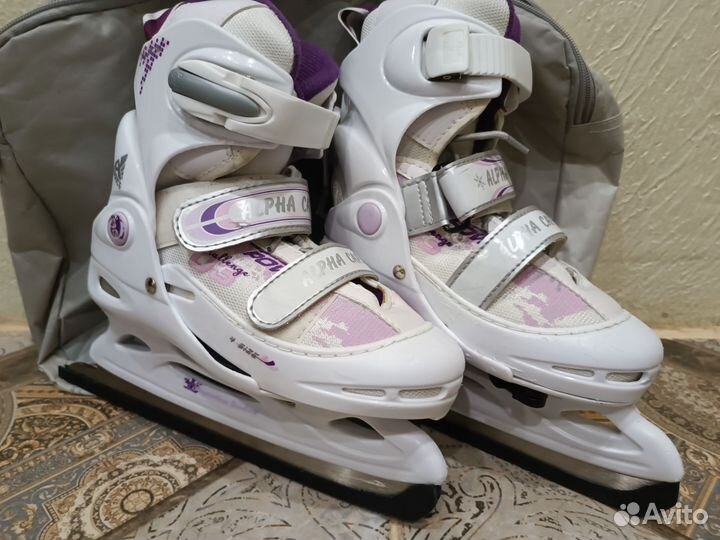 Коньки фигурные детские раздвижные 30-33 р