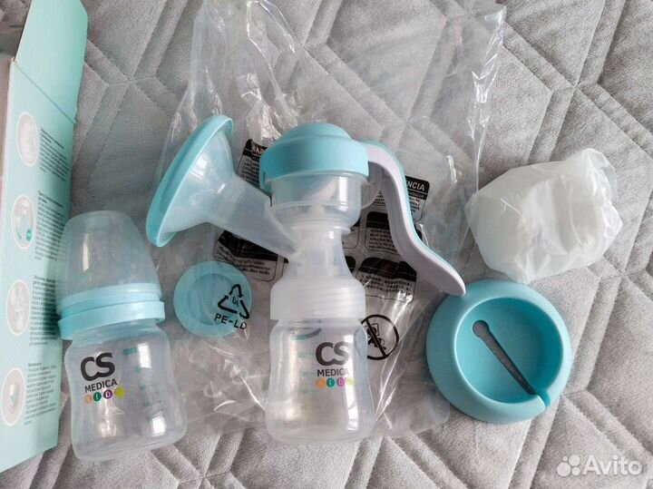 Молокоотсос ручной+бутылочка
