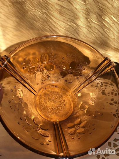 Посуда из цветного стекла СССР