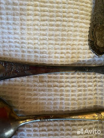 Вилки ложки мельхиор серебрение